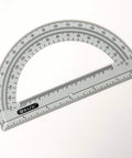 Clear 6 Inch Semicircular Protractor For Geometry And Math 180 Degree Angle Ruler Plastic School Protractor For Students No Fuss Drafting And Accurate Measuring Tool, clear plastic semicircular angle ruler