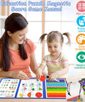 Child and adult using Hands On Fraction Play Kit With Magnetic Tiles And Circles For Whiteboard Ready Math Practice Kid Friendly