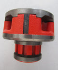 Pro Grade 1 Inch Die Head Hand Threader With Alloy Dies And 00-R Die Set for clean precise pipe threading, red alloy tool.