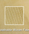 Close-up of yellow 200 GSM high density fabric showing breathable weave design for Triangle Shade Sail Canopy.