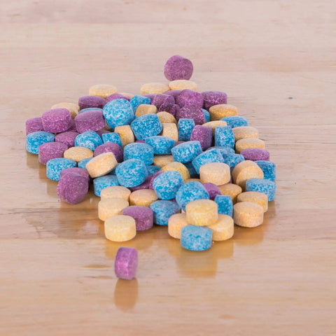 True Color Fizzers Tub Tint Tablets Pack For Water Coloring One Tablet Colors Up To A Liter Includes Blue Red Yellow Primary Colors