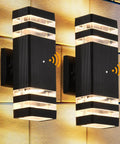 Dusk To Dawn Outdoor Wall Lights 2 Pack 3000K Warm White Up And Down Porch Exterior Fixtures Waterproof Outdoor Lighting pair