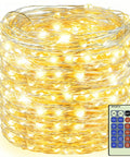 164 Feet Of 500 LED Fairy Lights With Bendable Silver Copper Wire Firefly String Lights 12 Modes With Timer Remote