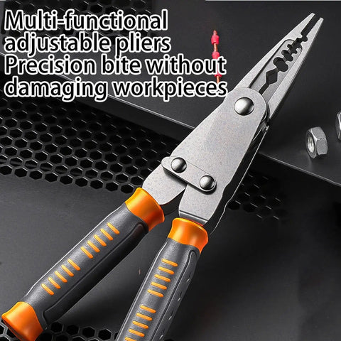 Heavy Duty Wire Stripper And Diagonal Cutting Pliers Real Workhorse Dual Head Design with adjustable grips and precision bite.