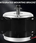 350W 24V Brushed DC Motor For Electric Scooters And DIY Projects Delivers 2750 RPM Speed integrated mounting bracket view