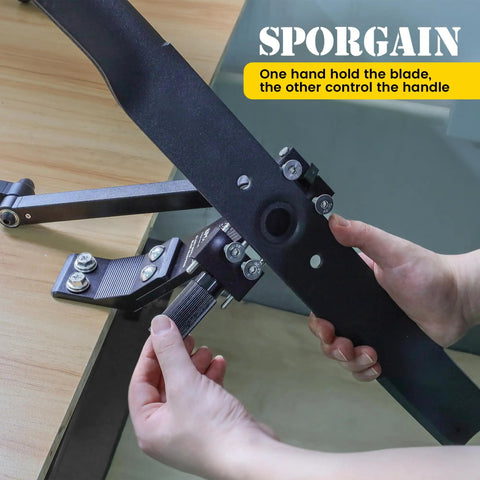 Solid Lawn Mower Blade Sharpener Jig With Adjustable 15 To 45 Degree Angles For Straight Mulching And High Lift Blades Fits All Standard Widths Keeps Your Push Mower Running Sweet And Cuts Grass Like Butter All Year Round
