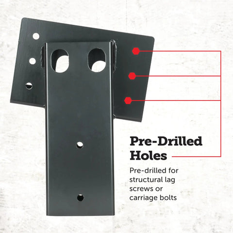 Beefy 4x4 Elevator Brackets Bundle Heavy Duty Construction Grade Steel With Double Angled Mounts For Hunting Stands Tree Houses Decks And Outdoor Projects 4 Pack