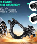 Premium Cooling System Water Pump Thermostat For Mercedes Benz C200 C300 E300 Glc250 Glc300, detailed view of black plastic assembly.