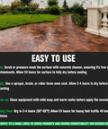 Top Tier Stone Sealer One Gallon Slick Wet Look Finish For Pavers Driveways Patios applied on a wet paver driveway.
