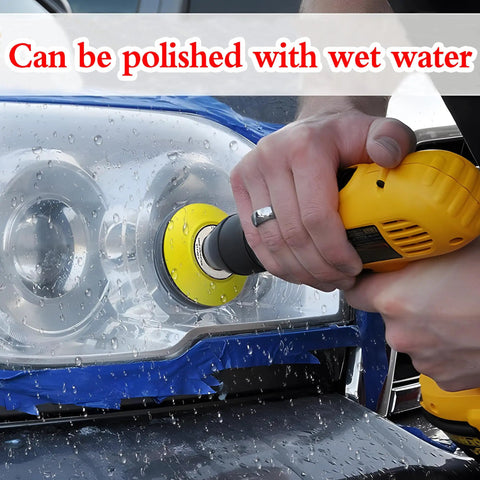 Using 3 Inch Wet And Dry Sanding Discs With Hook And Loop Backing Silicon Carbide Sanding Pads For Drill on car headlight wet