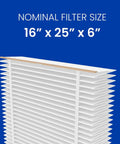 Replacement Furnace Filter For 2400 Space Gard Whole House Purifier, MERV 10, 16x25x6, Pack Of 4, USA Made close-up view