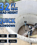 Cordless Stick Water Pump Moves 720 GPH With No Sweat, Delivers 32 Ft Lift Power, Includes 4000mAh 21V Battery And Fast Charger, 3/4 Inch Connection, Solid Choice For Vacuuming Pools, Spas, And Yachts On-site, Toss The Extension Cord And Go in use within a concrete well.