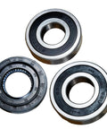 Top Shelf Front Load Washer Tub Bearing And Seal Repair Kit Fits Lg Kenmore Units showing three bearings, durable metal and rubber parts for easy drum assembly.