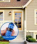 3 Pack Home Security Alarm Signs Weatherproof Self Adhesive 24 Hour Warning Stickers displayed on house door and windows