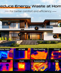 Thermal Imaging Camera With 640x480 IR Resolution And 25Hz Refresh Rate Dual Camera System With 2MP Visible Light Handy Handheld Pro Grade Unit For Home Inspection HVAC Electrical And Water Leak Detection used for home leak and HVAC checks