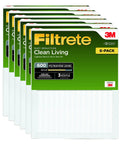 Clean Living Dust Reduction Air Filter For AC And Furnace MPR 600 16 X 25 X 1 Inches 6 Pack Electrostatic Filtration.