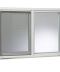 Vinyl Basement Slider Window 32 By 22 Inch White with Easy Glide Sash and Heavy Duty Frame for New Construction and Home Reno Projects Built to Last and Energy Efficient Interlocking Sash for Smooth Operation