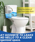 Bathroom scene showing 3 Pack Toilet Refill Tube And Clip Replacement Kit For Inside Tank in use.