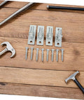 Four Piece Heavy Duty Wall Mount Gate Hinges For Outdoor Farm And Barn Wooden Doors Built Tough Galvanized Steel quick install screws