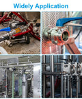 PATIKIL 90-degree elbow sanitary tri-clamp hose barb fittings, 304 stainless steel for brewery and food processing