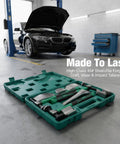 Heavy Duty Dent Repair Kit For Your Ride 9 Piece Auto Body Dent Removal Tool Set For Sheet Metal Paintless Repair Built From Premium 45 Steel Die Forged Construction For Pro Grade Long Lasting Durable Dents And Quick Fixes, 9-piece case open