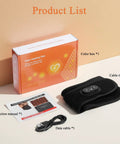Portable Heated Neck Massager Wrap With 3 Heat Levels And 3 Vibration Modes, package contents including tools and manuals