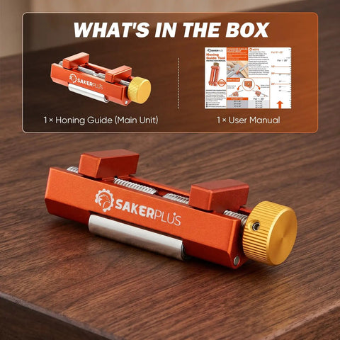 Adjustable Chisel Sharpening Jig And Honing Guide Tool For Woodworkers Dead Nuts Edge Precision Off Center Holder with user manual.