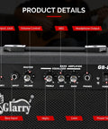 Portable 20W Bass Combo Amp With Headphone And MP3 Aux Input Practice Ready Bass Guitar Amplifier With Bass Treble Mid EQ
