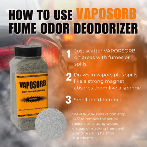 2 Lb Natural Fume Remover Granules For VOCs And Solvent Vapors Spills Absorbs Gasoline Vapors Quickly With Easy Sprinkle Application Safe Natural Ingredients For Indoor Or Garage Use