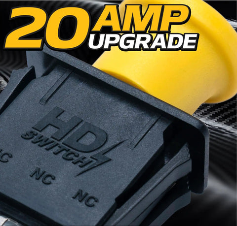 20 Amp Upgrade Blade PTO Clutch Switch For Lawn Mowers, Replaces Scag 483957 481687, Yellow, Electric PTO Clutch