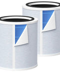 Pair of replacement 3-in-1 HEPA and activated carbon filters for Core 400S P Smart air purifier, silver, easy install, durable.