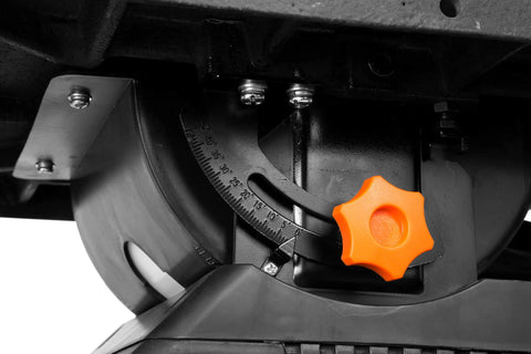 Orange knob on Oscillating Spindle Sander With a Beefy Beveling Table Top, 3.5 Amp Motor, 2000 RPM, 58 Stroke Per Minute