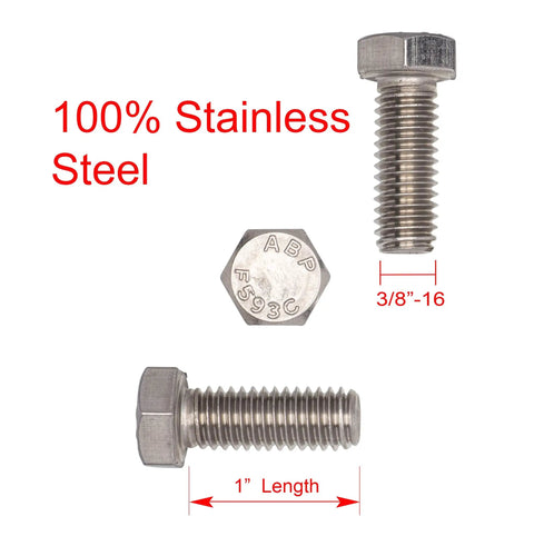 Heavy Duty 18 8 Stainless Steel Hex Head Bolt For Garage Builds And Marine Upgrades Built Tough With Top Notch Rust Proof Finish And Rock Solid Hold For Honest Grinders And Shop Regulars Alike