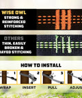 10ft Heavy Duty Hammock Straps For Trees With Carabiners 38 Loops And Hooks Knot Free Setup In Seconds installation guide and stitching comparison.