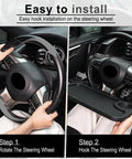 Steering Wheel Desk For Laptop And Eating Two In One Car Tray With Cup Holder Pen Slot And Flat Surface installation guide.