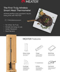Wireless Smart Meat Thermometer for Oven, Grill, Kitchen, BBQ and Smoker with Bluetooth and WiFi Connectivity, 33 Foot Range