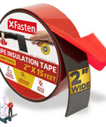 Heavy Duty Foam Pipe Insulation Tape 2 Inch By 15 Feet With Extreme Adhesion For Outdoor AC And HVAC Lines, roll image