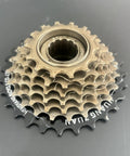 Seven Speed Bike Freewheel Screw On 14 To 28T Rotary Sprocket for Bicycle fits standard 34mm thread, durable steel
