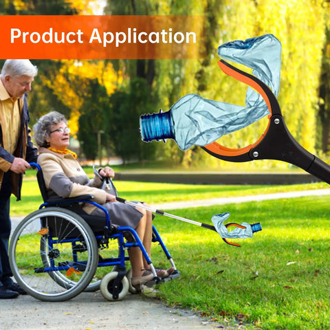 Three Pack 32 Inch Foldable Reacher Grabber Tool With 360 Degree Rotating Jaw And Magnetic Tip For Trash Pickup Easy Grip Grabber Lightweight Helper For Seniors And Elderly At Home