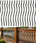 Heavy Duty Weather Resistant Deck Baluster Kit Rock Solid Cast Iron Railing Posts Built Like A Tank With Mounting Hardware For Porch Stairs And Backyard Decks 61 Pack 32 Inches decorative balusters in wavy design with screws for railing