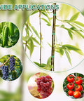 Reusable Green Plant Tape For Climbing Plants, 6 Rolls, 196 Ft Total, Adjustable Soft Garden Ties, eco-friendly use