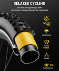 Cross-section of Heavy Duty Puncture Proof Tire Liner For Fat Tire Bicycles Bikes Motorcycles E Bikes MTB Scooters Lawn Mowers And Dirt Bikes Fits 10 To 29 Inch Inner Tubes 2 Pack Lightweight Flat Protector
