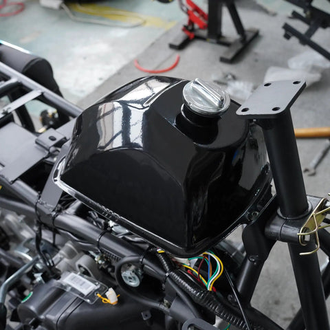 Rugged Metal ATV Gas Tank With Cap 5L Fuel Tank Fits 110cc 125cc 150cc 200cc 250cc Quad Taotao ATA Bull Rhino 4 Wheeler