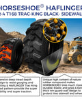 Heavy Duty Skid Steer Tire 12x16.5 Tubeless With Rim Guard 14 Ply G Load Fits Bobcat John Deere 6780 Lbs At 90 Psi