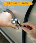 Applying All Purpose 50g PTFE Silicone Grease With 20 Percent PTFE Blend to vehicle door handle using a brush