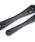 Two Piece X6 Four In One Black Oxide Spline Ratcheting Metric Wrench Set For Tight Access And Maximum Versatility, Durable Steel