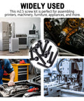 Top Shelf 1016 Piece M2.5 Hex Socket Screw Kit With Nuts And Washers Hella Sturdy Grade 12.9 alloy steel for machinery assembly.