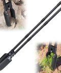 Heavy Duty Post Hole Digger Beast Pro Grade With 55 Inch Handle And Dual Sharp Blades for efficient digging and root cutting