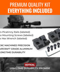 2 Piece 21.2 Inch Rails For Savage Rascal Scope Mount Base Kit Built From Hard Anodized Aluminum With Matte Black Finish