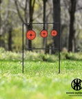 Spinner Metal Targets for Shooting, 3/8 Inch Thick Beefy Auto Reset Steel with three target sizes outdoors
